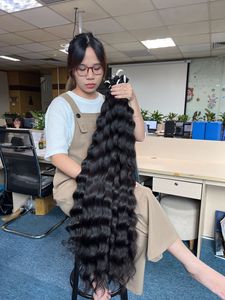 Extensión de cabello ondulado vietnamita virgen, cabello Remy súper doble dibujado, tejido de estilo de onda natural, hecho de cabello humano - Product Image 5