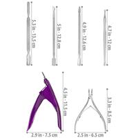 Ensemble d'outils de manucure et pédicure Premium 7 en 1 - Acier inoxydable de qualité chirurgicale sans rouille - Kit en boîte - Accessoires professionnels durables - Personnalisable