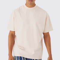NUEVA Camiseta Personalizada para Hombre, Corte Cuadrado, 100% Algodón, 220 g/m², Cuello Redondo Acordonado, Hombros Caídos, Talla Grande, Transpirable, Secado Rápido