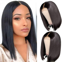 CLJhair Perruque Bob transparente Lace Front Wig brésilienne noire 13X4 perruques droites près de chez moi pour femme Vente en gros