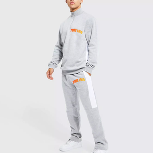 Haute qualité 100% coton hiver décontracté 2 pièces ensemble sweat-shirt et pantalons de survêtement surdimensionnés Logo brodé personnalisé pour le jogging des hommes - Product Image 4