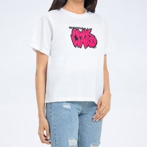 เสื้อยืดคอกลมแขนสั้นสำหรับผู้หญิงเสื้อยืดแฟชั่น - Product Image 3