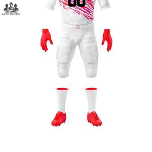 Uniforme d'équipe de football américain |   Ensemble de pantalons en jersey respirant sur mesure, grande taille |   Vêtements d'entraînement de match courts |   Directement de l'usine - Product Image 5