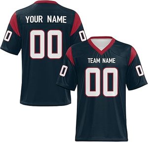 OEM de alta calidad 2025 uniforme de fútbol americano 100% poliéster equipo de color sólido camiseta de fútbol americano productos de buena calidad - Product Image 4
