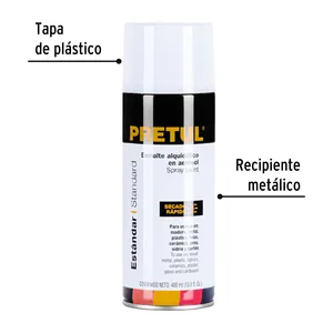 Pretul 400ml bianco lucido Aerosol vernice Spray 4 unità in scatola resina acrilica rivestimento liquido per mobili - Product Image 2
