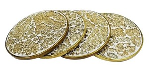 Sous-verre en résine argentée finie mosaïque pour la maison, l'hôtel et le restaurant article de cuisine - Product Image 2
