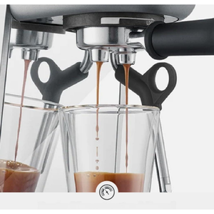 Machine à expresso compacte avec mousseur à lait automatique – Machine à expresso domestique à chauffe rapide, en acier inoxydable brossé - Product Image 5