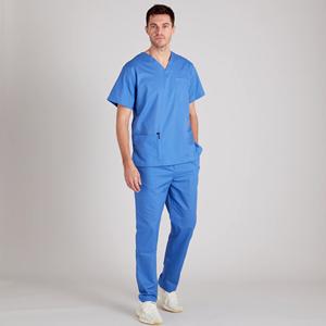 Uniforme médico de manga corta, conjunto de traje de hospital, uniforme de enfermera y médico, traje de uniforme para hombre, ropa de calle cómoda de talla grande - Product Image 4