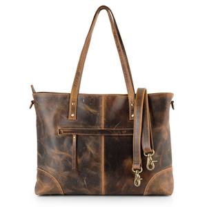 Sac fourre-tout en cuir véritable de haute qualité, fait main, design vintage bohème western, imprimés animaliers, luxe, fermeture éclair, pour femme, voyage - Product Image 3