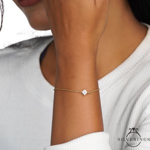 NOVAMART Fine Silverings 925 Sterling <b>Silver</b> Delicate Darling <b>Bracelet</b> Star Shaped Pattern Wholesale Export - Product Image 3