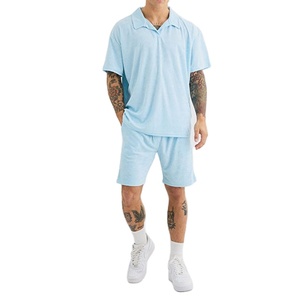 Camisa con Diseño de Cuello Personalizado, Corte Regular, Estilo Oversize, Ropa de Verano, Venta al Por Mayor, Material Elástico, Conjunto de Dos Piezas para Hombre - Product Image 2