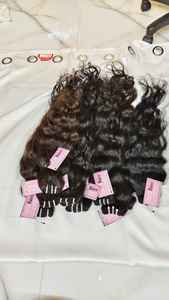 Extensions de cheveux humains en vrac non traités indiens Remy 100%, cuticule lisse douce, temples alignés, styles de vagues profondes et lâches - Product Image 6