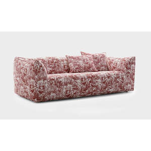 Granbambola Le Bambole 2-Seater Traditional Style <b>Sofa</b> Square Shape Genuine Leather and Fabric Upholstered for Living Room - Product Image 2