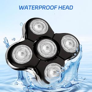 2 cabezales de repuesto de cinco cuchillas para afeitadoras eléctricas de hombre, para un afeitado preciso de cara y cuerpo - Product Image 6