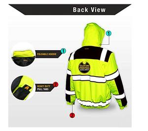 Veste chauffante de sécurité réfléchissante haute visibilité extérieure K-T qualité respirante à prix compétitif - Product Image 2
