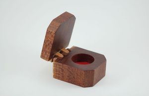 premium acacia Wood Ring Box with Moss Custom Wooden Engagement Ring Holder Personalized Proposal Ring Box elegant mango wood - Product Image 2