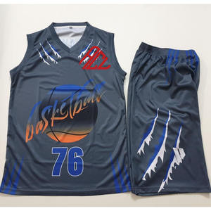 Uniforme de basket-ball de haute qualité en polyester 100% meilleur design personnalisé vêtements de sport de plein air uniforme de basket-ball - Product Image 1