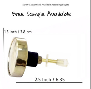 ลูกบิดลิ้นชักทองเหลืองสีทองแบบทันสมัยและมือจับดึงสำหรับเฟอร์นิเจอร์ห้องครัวห้องนอนและตกแต่งตู้เสื้อผ้า - Product Image 3