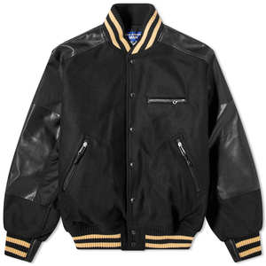 OEM personalizado cadena chenilla parche bordado manga de cuero vintage béisbol Letterman chaqueta universitaria para los hombres - Product Image 1
