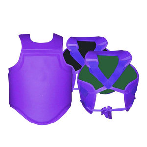 Venta al por mayor protector de pecho de cuero PU personalizar Profesional Boxeo cuerpo Protector de pecho para Thai MMA Karate Taekwondo Gear - Product Image 3