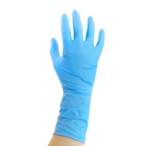 Gants en nitrile sans poudre Blue 8MILL Gants de travail de protection jetables tricotés de taille XL avec fonction antidérapante certifiée EN388 - Product Image 1