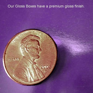 High Gloss Colored Tuck Top Decorative <b>Storage</b> <b>Boxes</b> - Product Image 2