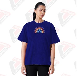 Stylish Women's Trendy Acid Wash T-Shirt for Summer Comfortable Eco-Friendly Denim Batik Corduroy Features Appliques Beading - Product Image 6