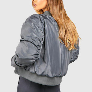 <b>Lightweight</b> And Breathable Casual Wear Winter <b>Women</b> Bomber <b>Jacket</b> High Quality Customized Logo Printed <b>Women</b> Bomber <b>Jacket</b> - Product Image 2