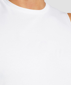 Débardeurs de sport pour hommes en fibre de bambou 100 % pour l'été – Séchage rapide, évacuation de l'humidité, options de couleur personnalisées, style urbain, avec badge - Product Image 4