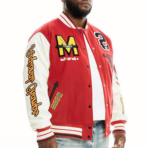 Chaqueta Varsity con Cuello Alto para Hombre, Superventas 2026, Alta Calidad, Impermeable, Transpirable, Material Sólido, Precio Bajo, Temporada de Invierno - Product Image 3