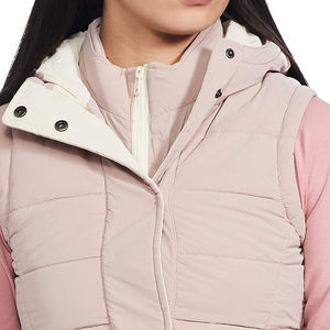 Chaleco acolchado cálido de invierno más vendido para mujer con cremallera y botón, ropa informal, chaqueta sin mangas acolchada - Product Image 4