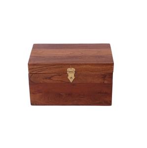 Solid Wood Sheesham <b>Storage</b> <b>Chest</b> Sandook Rustic Teak Finish Living Room Bedroom Guest Manufacturer Engraved Printing - Product Image 5