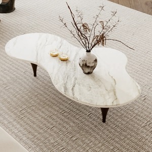 现代环保咖啡桌，金属框架，仿古大理石桌面，<span class=keywords><strong>M</strong></span>.R.设计 手工制品模型 MR-1144 适用于客厅家具 - Product Image 4