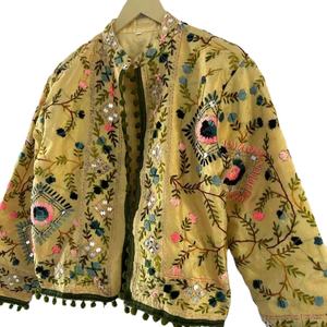 High Fashion Party Wear Hand Embroidery Long Sleeve Bohemian Jacket for Women - Product Image 3