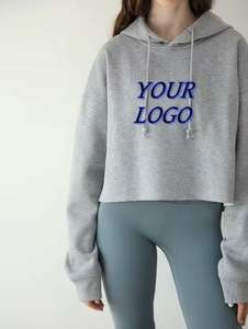 Sweat à capuche décontracté et simple pour femmes OEM avec logo personnalisé Fournisseur direct d'usine - Product Image 2