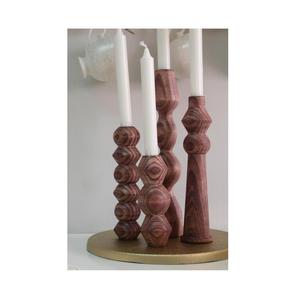 Candelabro de madera marrón de la mejor calidad, candelabro de madera de diseño elegante para el candelero más vendido a un precio atractivo - Product Image 1