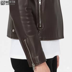 New Fashion Design Ladies High Quality <b>Leather</b> Jacket For <b>Women</b> Custom <b>Leather</b> Jacket <b>Women</b> Ladies - Product Image 4