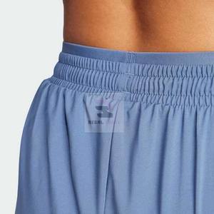 High Quality Unisex Double Layer Running <b>Shorts</b> Casual Solid Pattern with Lace <b>Decoration</b> Eco-Friendly Plain Dyed - Product Image 5