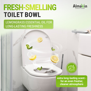 AlmaWin RTS 2 Nettoyant WC Citron Frais 750ml – Anti-calcaire et anti-tartre urinaire pour toilettes et urinoirs – Végan et Bio - Product Image 4