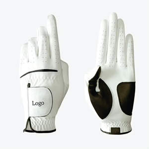 Gants de golf unisexes à doigts entiers dernière collection en cuir véritable de haute qualité respirant prix bon marché pour le sport gauche droite - Product Image 1