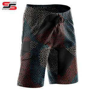 Traje de baño para hombre, pantalones cortos con cordón, bañador, tabla de playa, estampado de Color caramelo, pantalones cortos para correr, pantalones cortos estampados para hombre - Product Image 6