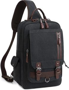 Hot Selling Fashion <b>Canvas</b> Cross Body Messenger Bag Shoulder Sling <b>Backpack</b> Travel Rucksack Zipper Waterproof Made Vietnam - Product Image 1