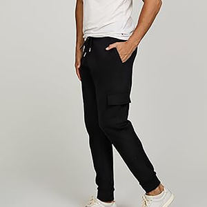 Nueva moda ropa casual Fleece personalizado cargo botones hombres Fleece pantalones de chándal pantalones para hombres - Product Image 4