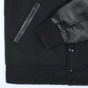 Streetwear personnalisé pour hommes blousons bombardier universitaire en cuir et laine pour lycée nouveauté veste de baseballjacket collégial pour hommes - Product Image 5