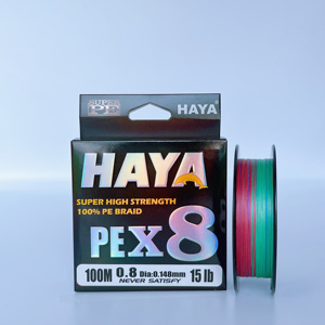 Lenza HAYA X4 X8 X9 X12 X16 resistente all'abrasione Super Line Zero Stretch e bassa memoria diametro Extra <span class=keywords><strong>sottile</strong></span> - Product Image 2