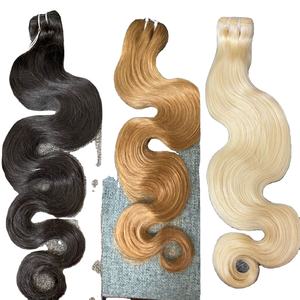 100% mechones de cabello humano virgen sin procesar virgen cutícula alineada tejido de cabello peruano - Product Image 2