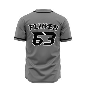 Vêtements de sport unisexes respirants d'uniforme léger adapté aux besoins du client de baseball avec des uniformes de Offre Spéciale de base-ball de prix bon marché de couleur faite sur commande - Product Image 4