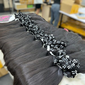 VQHAIR Extensions de cheveux Remy vietnamiennes à double tirage, prix d'usine, extensions de cheveux humains bouclés birmans 100gr/1 paquet compétitif - Product Image 3