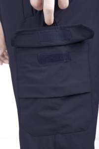 กางเกงจ็อกเกอร์ทรงสกินนี่สีดำ ผ้าเนื้อนิตติ้ง ทรงลำลอง สไตล์ชุดทำงาน กางเกงคาร์โก้ สีเข้ม ซักน้ำได้ ผ้าฝ้าย 100% สไตล์ฟิตเนส - Product Image 6