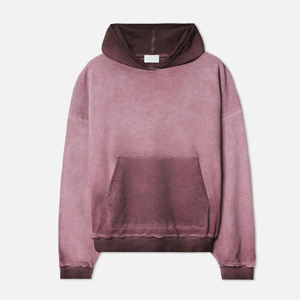 Sweat à capuche unisexe personnalisé 2026 pour homme, en molleton de coton délavé à l'acide, brodé, vêtement d'hiver haut de gamme, fournisseur en gros OEM ODM, motif écossais - Product Image 2